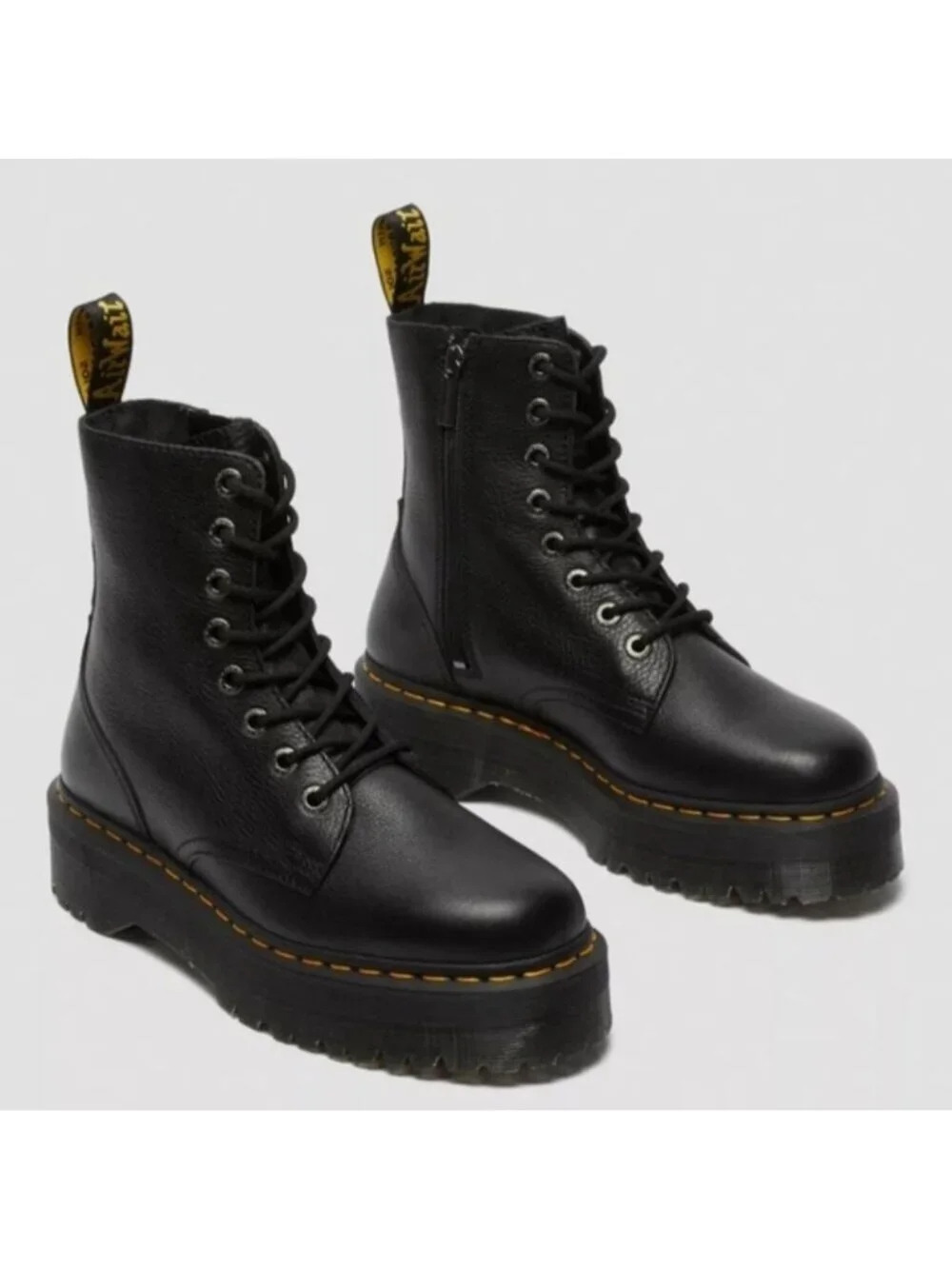 Dr. Martens Jadon Pisa Black Leather Boots